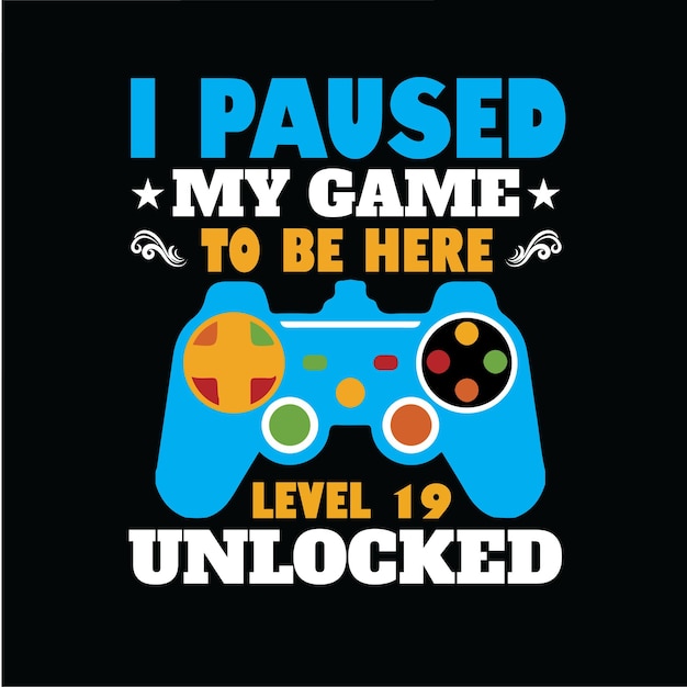 Diseño de camiseta de vector de juego