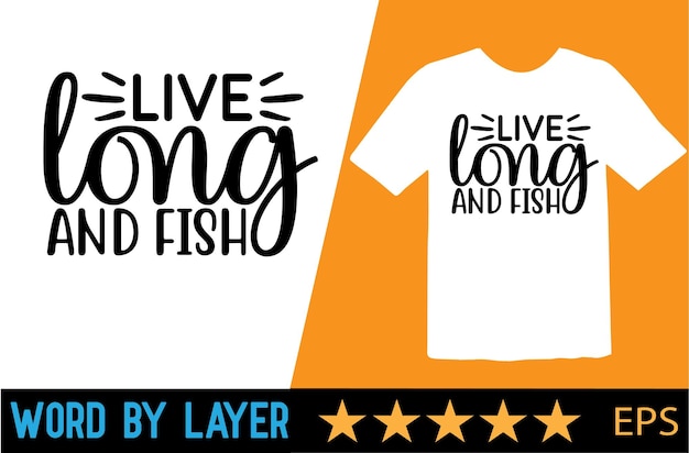 diseño de camiseta de vector de pesca