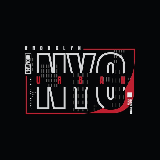 Diseño de camiseta de vector de tipografía de ciudad de nueva york