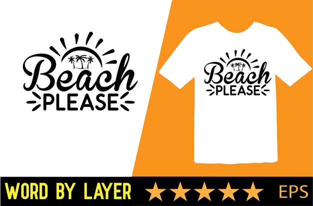 Diseño de camiseta de vector de verano