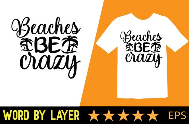 Diseño de camiseta de vector de verano