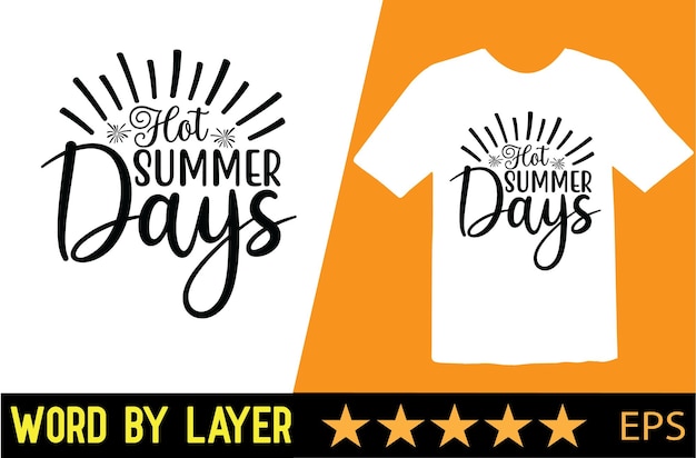 Diseño de camiseta de vector de verano