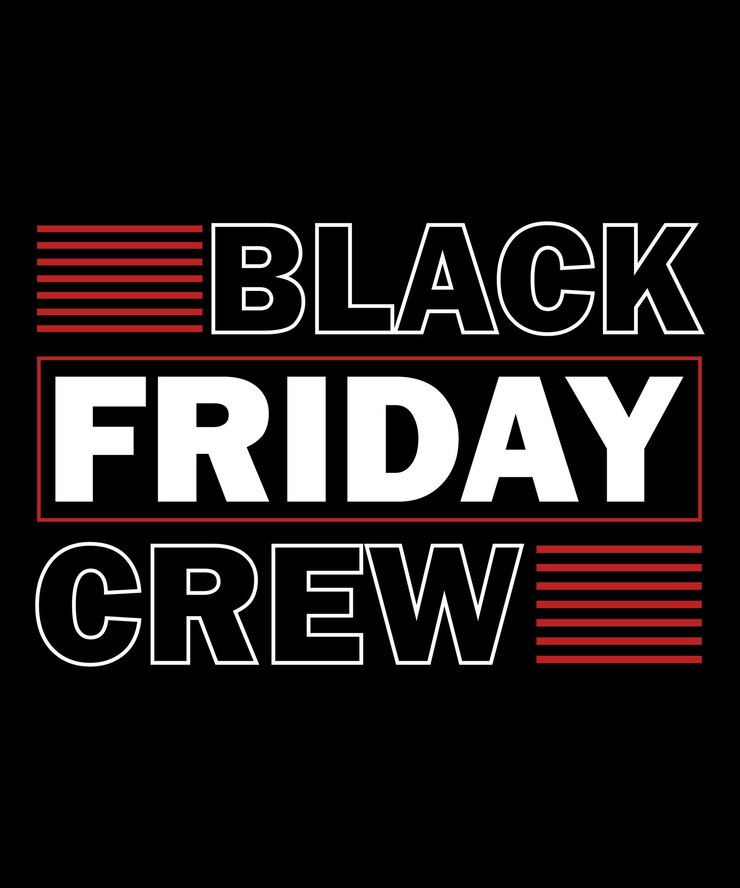 Diseño de camiseta de vector de viernes negro