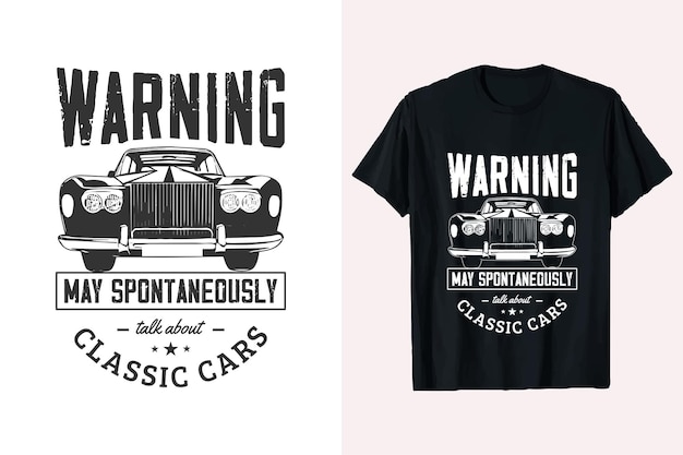 Diseño de camiseta vectorial de automóviles clásicos Vehículo vintage Grafico de automóvil clásico Muscle Car T-shirt Gráfico