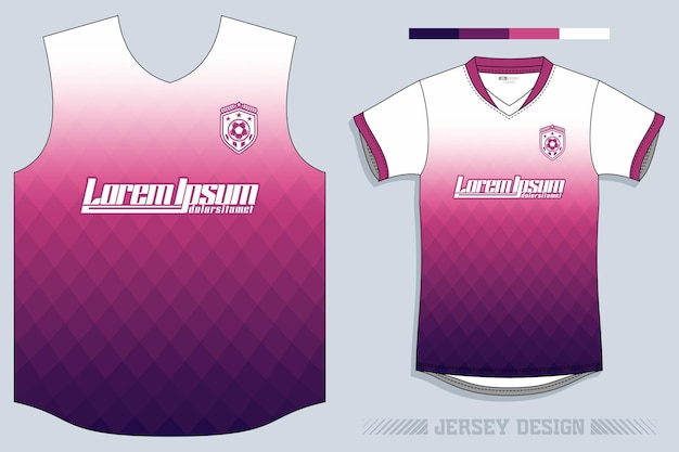 Diseño de camiseta vectorial para diseño de camiseta deportiva de sublimación