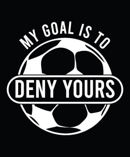 Diseño de camiseta vectorial de pelota de fútbol
