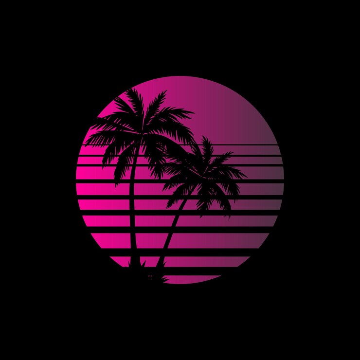 Diseño de camiseta de verano retro al atardecer