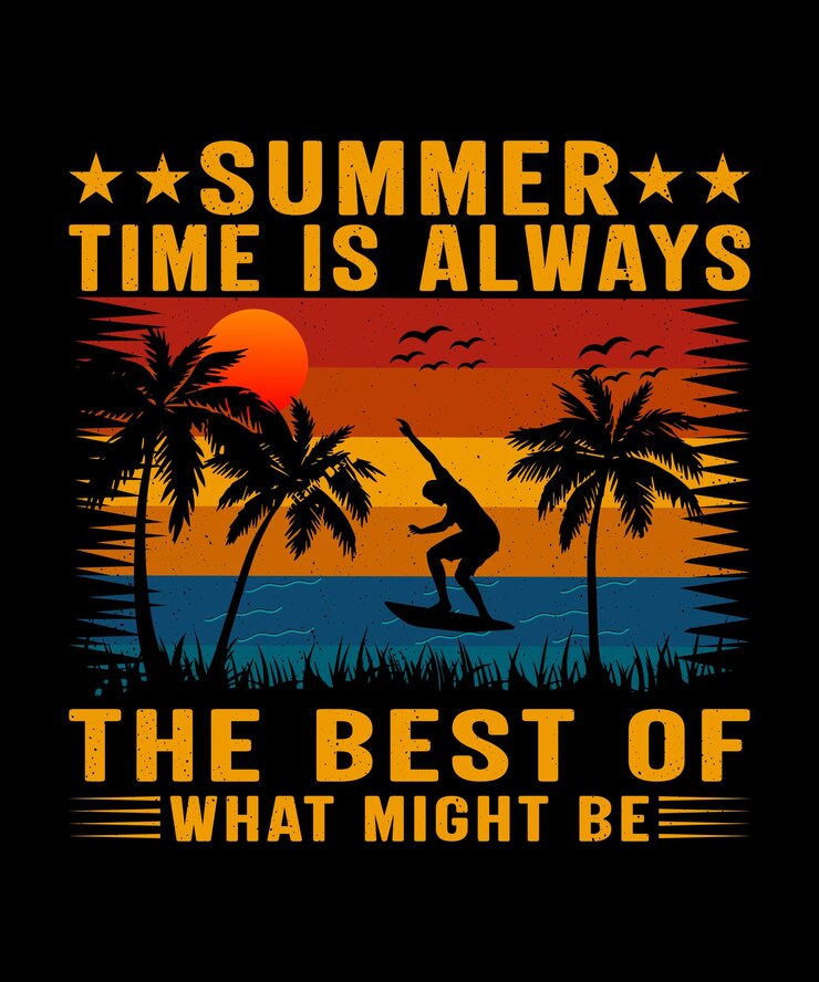 Diseño de camiseta de verano. El verano es siempre lo mejor de lo que podría ser.