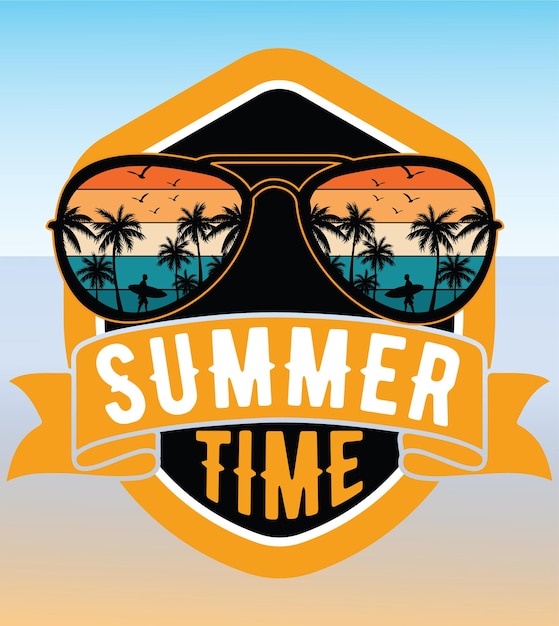 Diseño de camiseta de verano vintage retro.