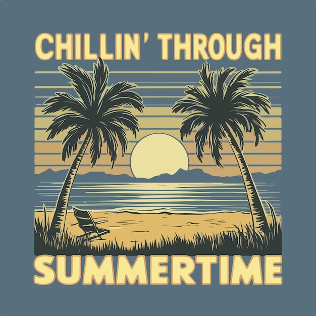 Diseño de camiseta de verano