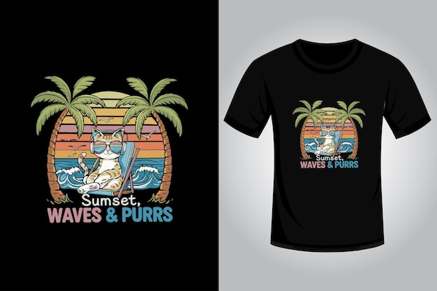 Diseño de camiseta de verano