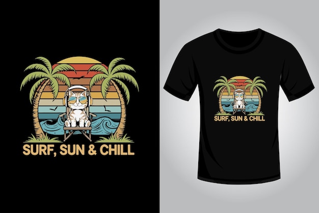 Diseño de camiseta de verano
