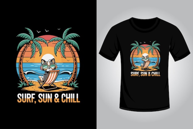 Diseño de camiseta de verano