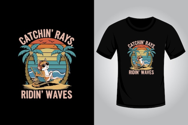 Diseño de camiseta de verano