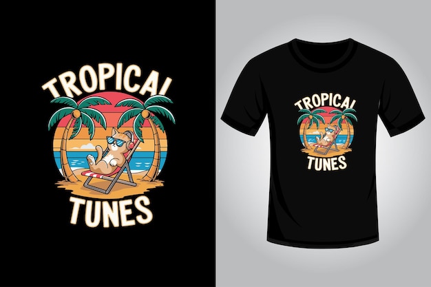 Diseño de camiseta de verano