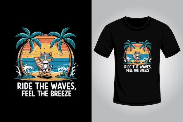 Diseño de camiseta de verano