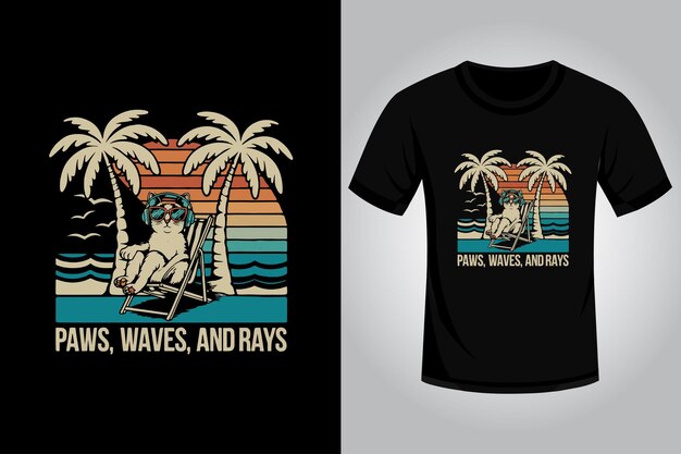 Diseño de camiseta de verano