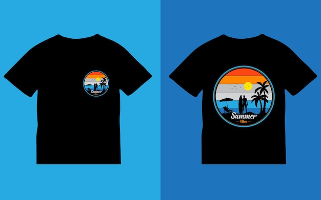Diseño de camiseta de verano