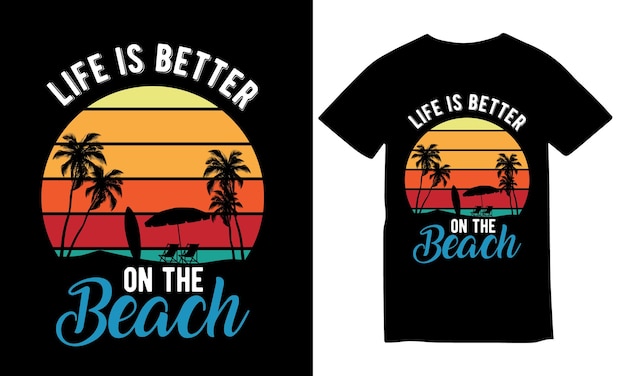 Diseño de camiseta de verano