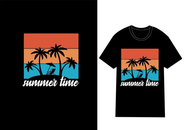 Diseño de camiseta de verano