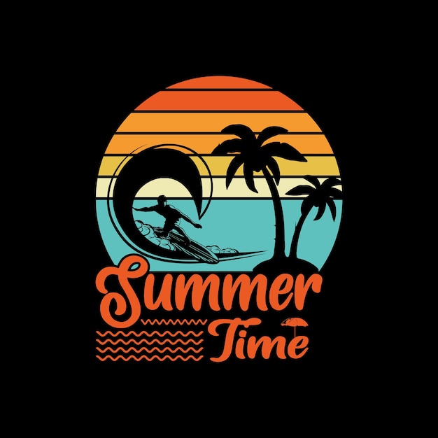 Diseño de camiseta de verano