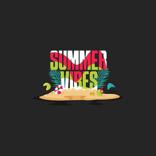 Diseño de camiseta de verano