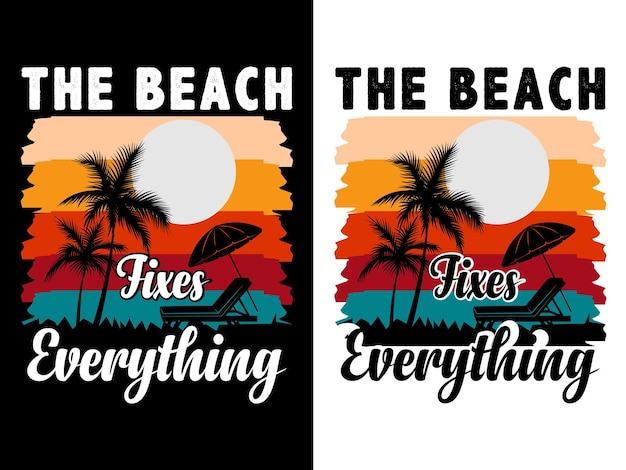 diseño de camiseta de verano