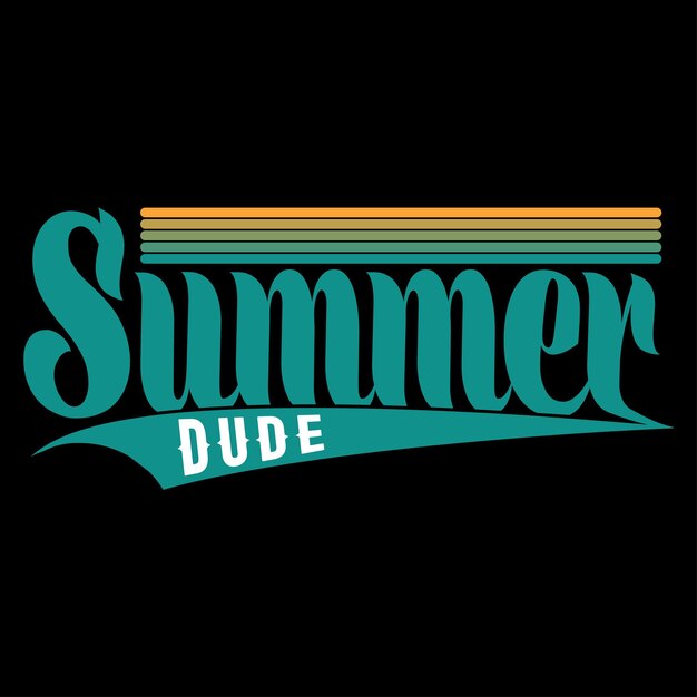 Diseño de camiseta de verano