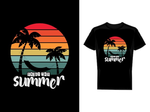 Diseño de camiseta de verano.