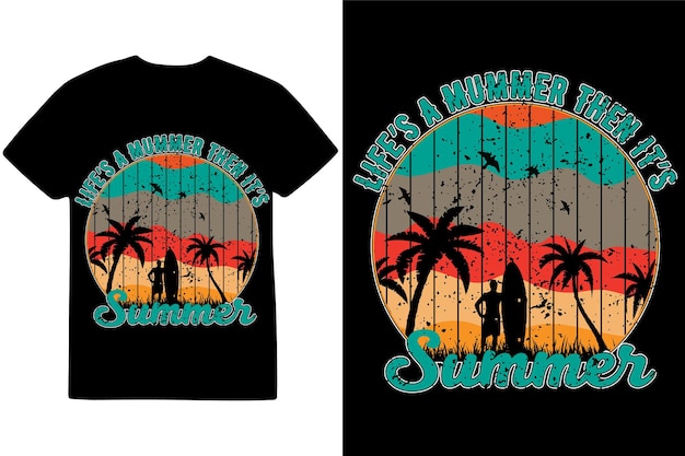 diseño de camiseta de verano