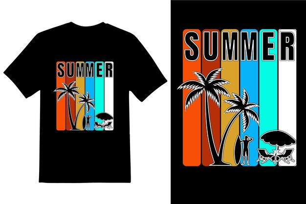 Diseño de camiseta de verano