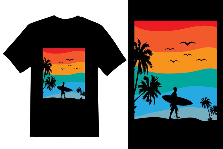 Diseño de camiseta de verano