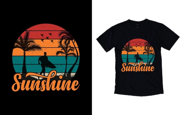 Diseño de camiseta de verano