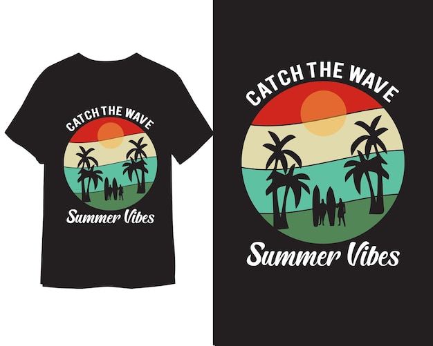 diseño de camiseta de verano