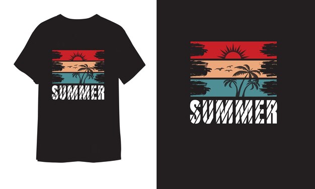 diseño de camiseta de verano