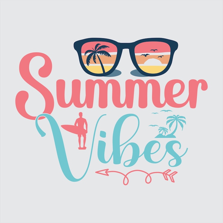 Vector diseño de camiseta de verano