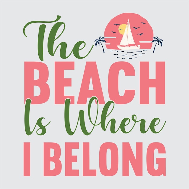 Diseño de camiseta de verano