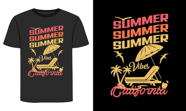 Diseño de camiseta de verano