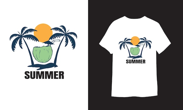diseño de camiseta de veranodiseño de camiseta de playa