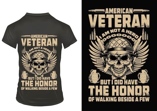 Diseño de camiseta veterana