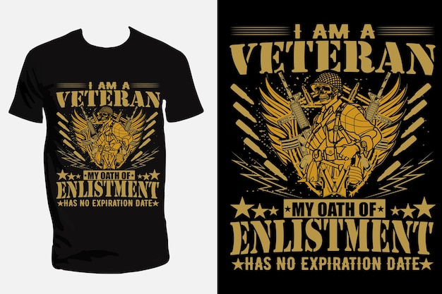 Diseño de camiseta de veterano del ejército de EE. UU. o diseño de póster de veterano de EE. UU. o diseño de camisa militar de EE. UU.