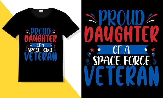 Diseño de camiseta de veterano de moda.