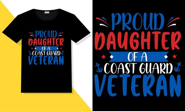 Diseño de camiseta de veterano de moda.