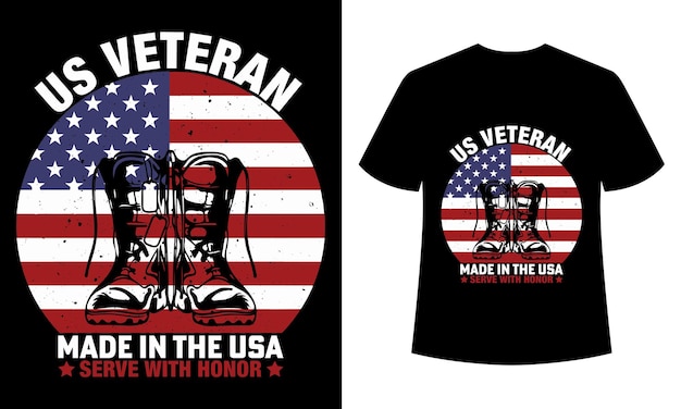 Diseño de camiseta veterano