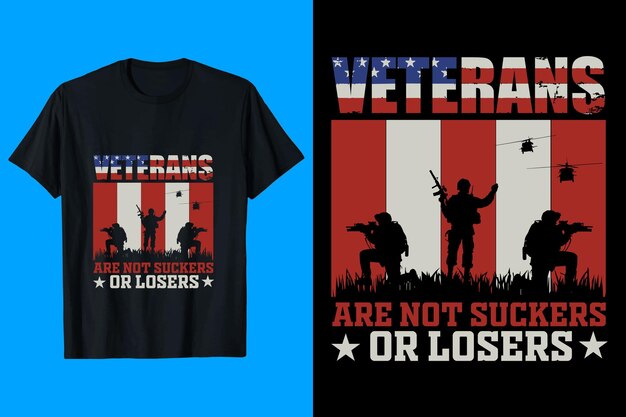 Diseño de camiseta de veterano