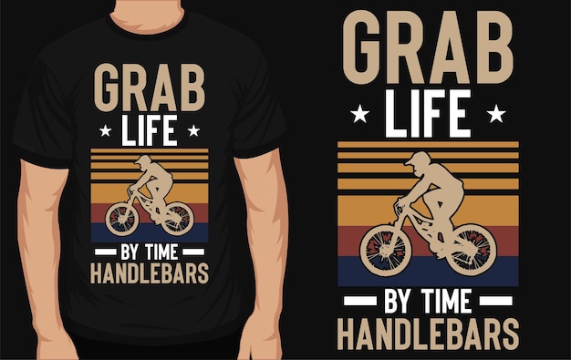 Diseño de camiseta vintage para andar en bicicleta