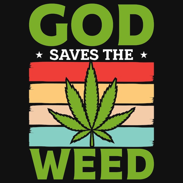 Diseño de camiseta vintage de marihuana