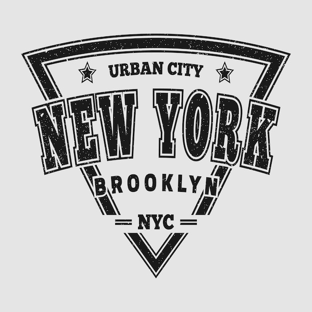 Vector diseño de camiseta vintage de nueva york brooklyn