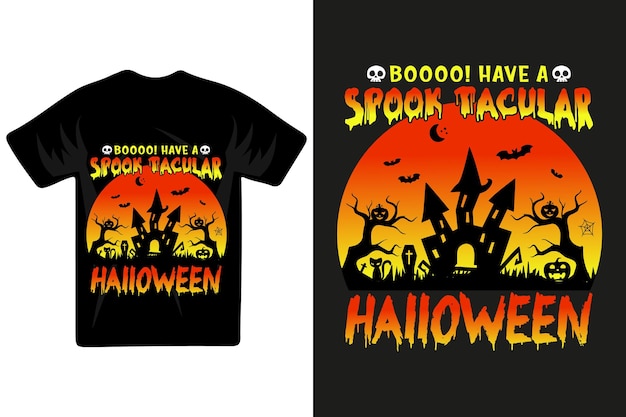 Diseño de camiseta vintage retro de halloween