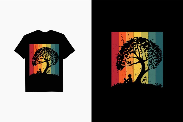 Diseño de camiseta vintage retro puesta de sol retro 14